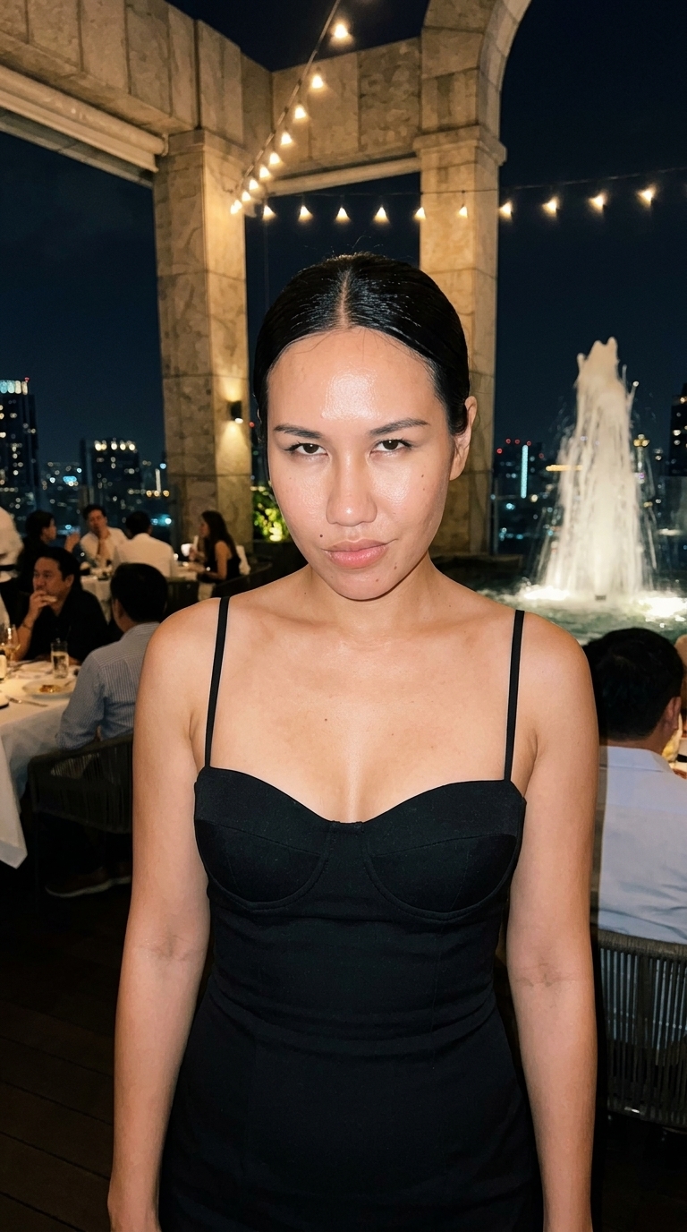 Goddess Junebelle in an elegant evening portrait